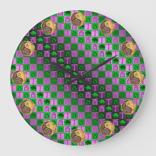 Grande Horloge Ronde Taurus & Coq de feu (Recto)