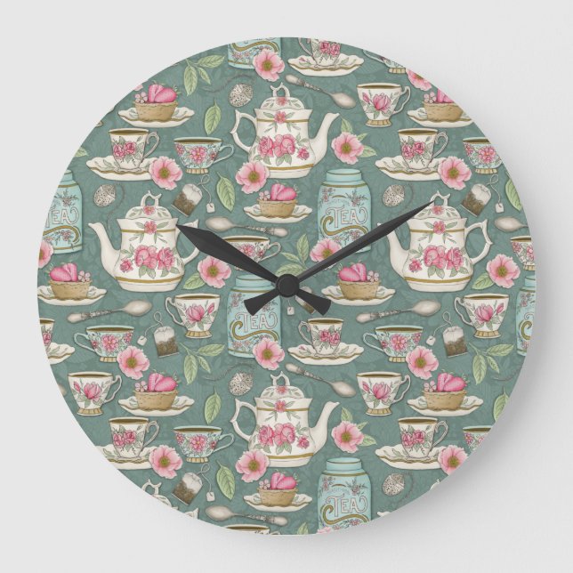 Grande Horloge Ronde Tea Party vintage (Recto)