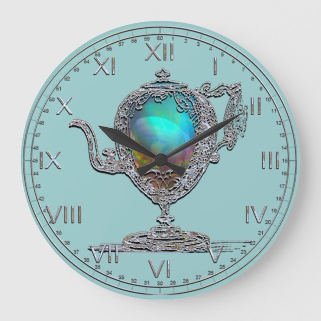 Grande Horloge Ronde Teapot victorien (Recto)