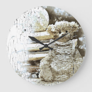 Grande Horloge Ronde Teddy Bear