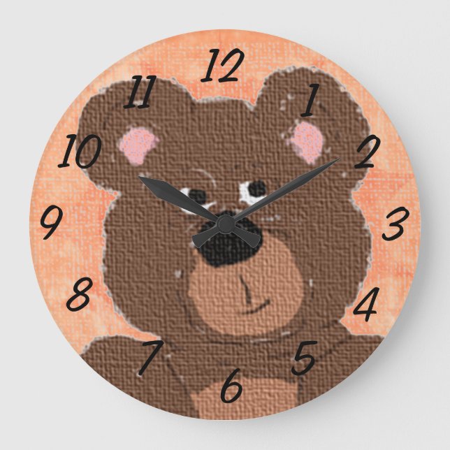 Grande Horloge Ronde Teddy Bear (Recto)