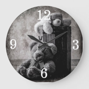 Grande Horloge Ronde Teddy Bears