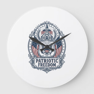 Grande Horloge Ronde Tee-shirt graphique vectoriel Camp de l'Église pat