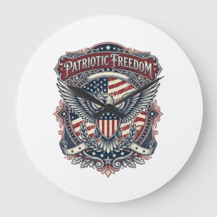 Grande Horloge Ronde Tee shirt graphique vectoriel Fête des Pères patri