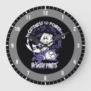 Grande Horloge Ronde Teen Titans Go!   Starfire & Mr Sassy Pants