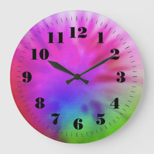 Grande Horloge Ronde Teignez en nouant l'horloge