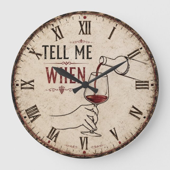 Grande Horloge Ronde Tell Me When Win (Recto)