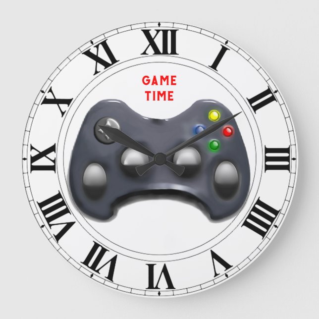 Grande Horloge Ronde Temps de jeu vidéo (Recto)
