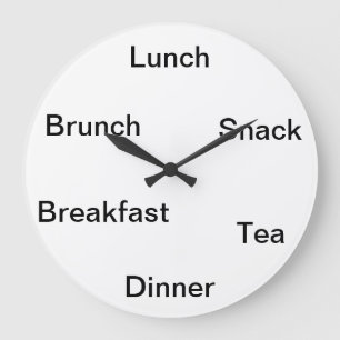 Grande Horloge Ronde Temps de manger