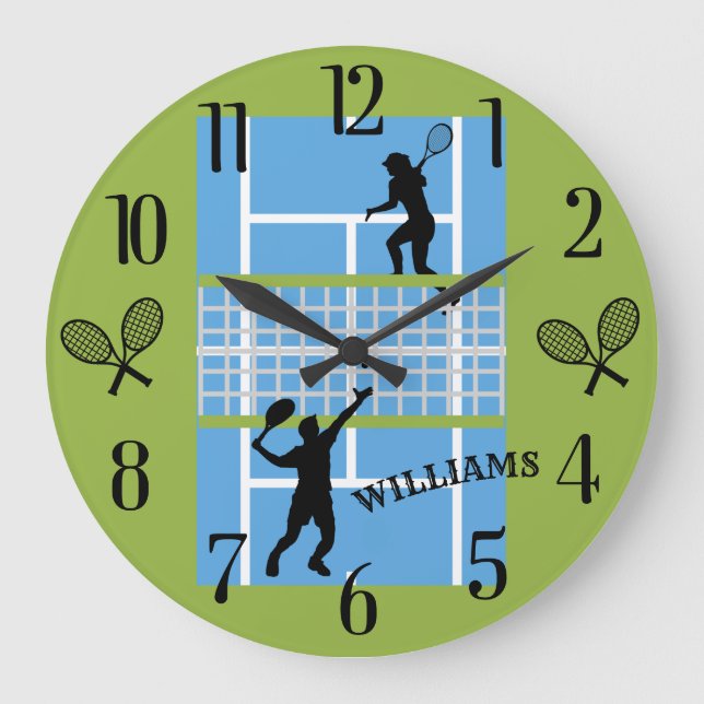 Grande Horloge Ronde Tennis Lover Court Players  (Recto)