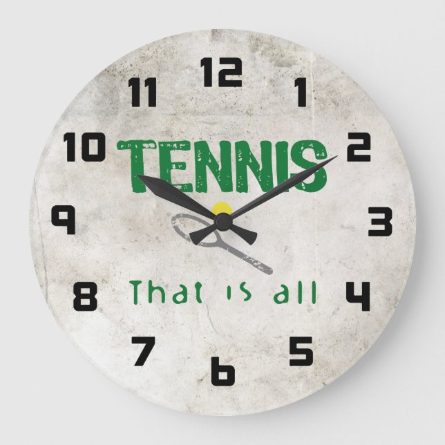 Grande Horloge Ronde Tennis That (Recto)