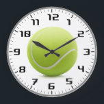 Grande Horloge Ronde Tennis time | Sport Cool Venin<br><div class="desc">Choose quality tennis wall clock. Makes a great venin for a tennis player or fan.</div>