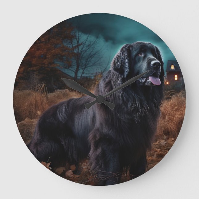 Grande Horloge Ronde Terre-Neuve Halloween (Recto)