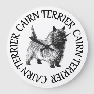 Grande Horloge Ronde terrier de cairn
