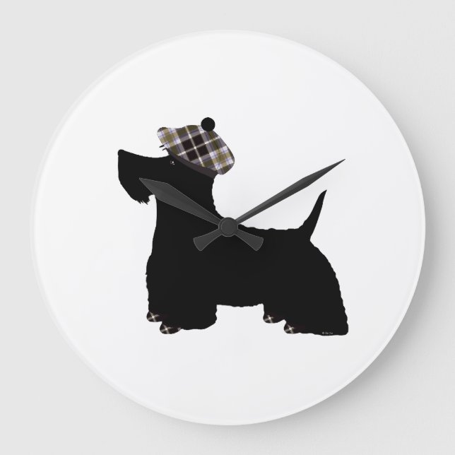 Grande Horloge Ronde Terrier écossais (Recto)