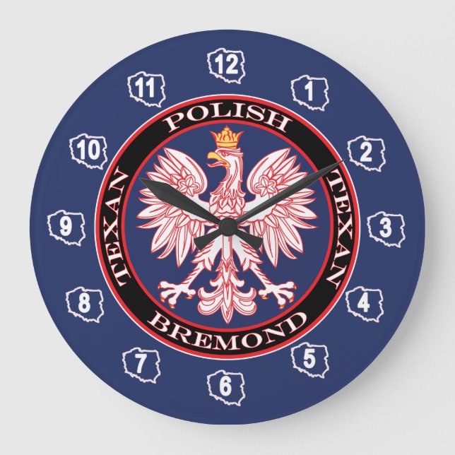 Grande Horloge Ronde Texan polonais rond de Bremond (Recto)