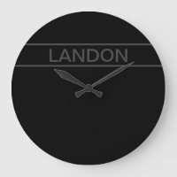 Texte personnalisable | Gras moderne noir et gris