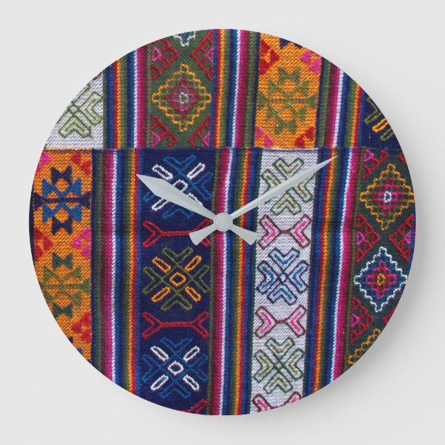 Grande Horloge Ronde Textile bhoutanais (Recto)