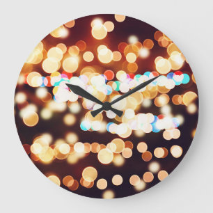 Grande Horloge Ronde Texture Abstraite colorée