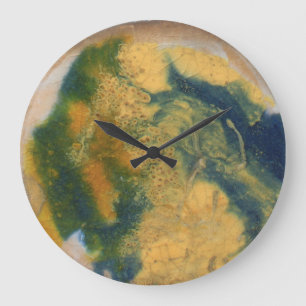 Grande Horloge Ronde Texture de marbre