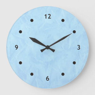 Grande Horloge Ronde TEXTURE d'EXPOSÉ introductif - bleu