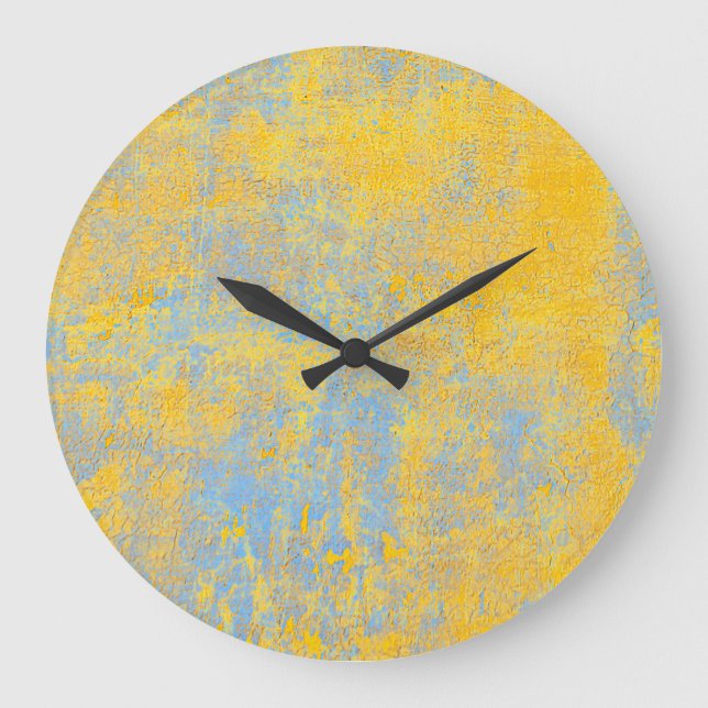 Grande Horloge Ronde texture jaune (Recto)
