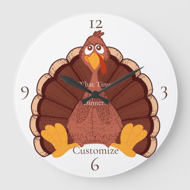Grande Horloge Ronde Thanksgiving Turkey Thunder Cove (Recto)