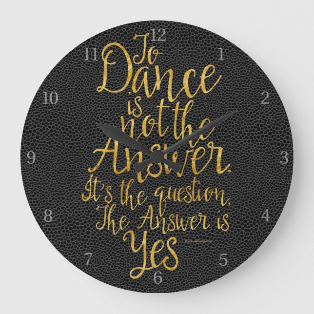 Grande Horloge Ronde The Answer Large Clock (Recto)
