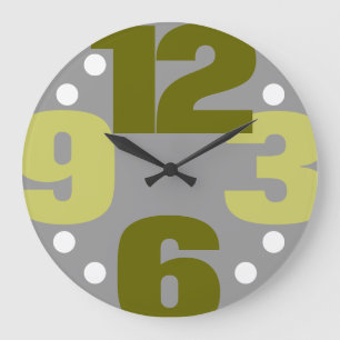 Grande Horloge Ronde The Big Time - olive
