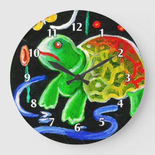 Grande Horloge Ronde The Funky Turtle