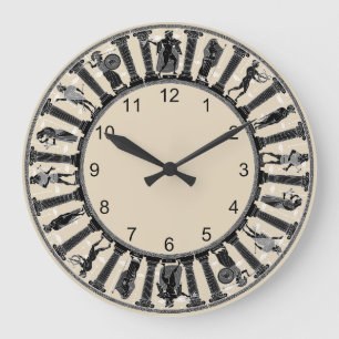 Grande Horloge Ronde The Greek Deities Wall Clock