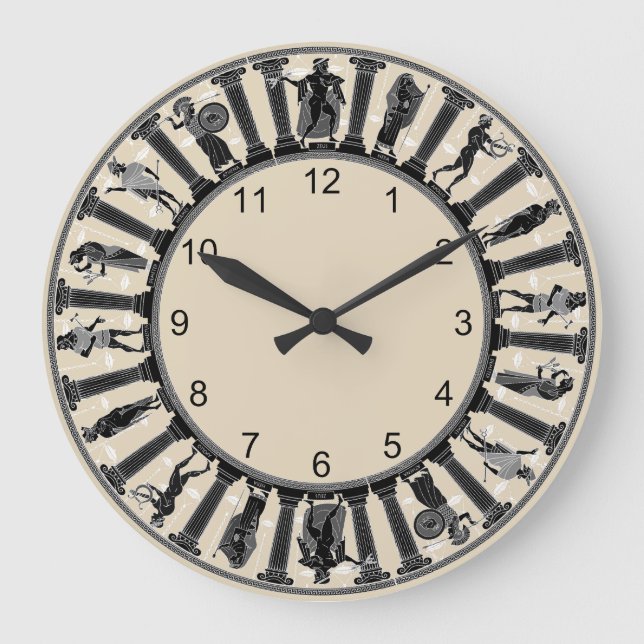Grande Horloge Ronde The Greek Deities Wall Clock (Recto)
