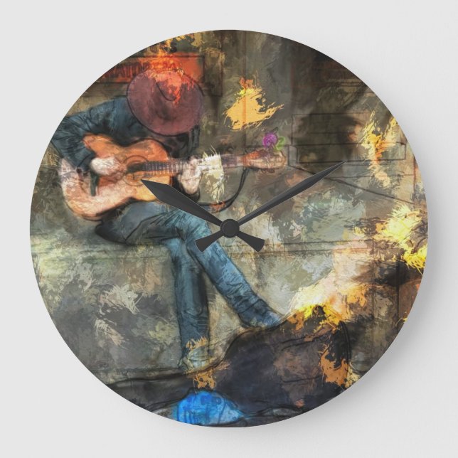 Grande Horloge Ronde The Guitar Man (Recto)