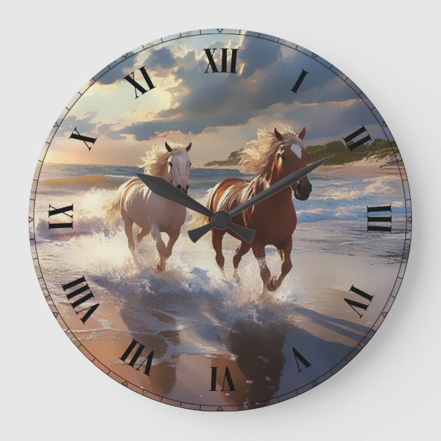 Grande Horloge Ronde The Horses   Ceramic Tile (Recto)