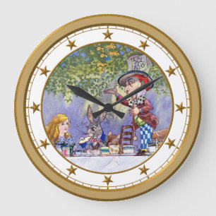 Grande Horloge Ronde The Mad Hatter's Tea Party in Wonderland