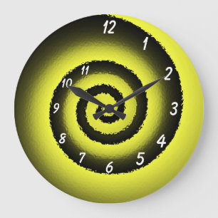 Grande Horloge Ronde The Mindgoop spiral wall clock
