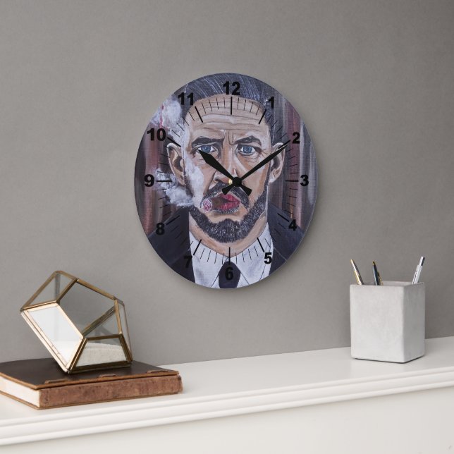 Grande Horloge Ronde The Mobster Painting by Alfred Fox (Bureau)