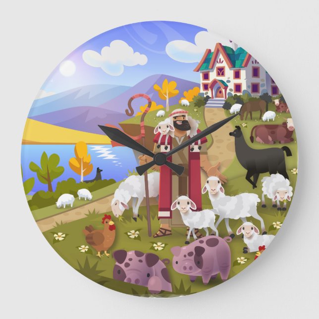 Grande Horloge Ronde The Shepherd's Song Wall Clock (Recto)