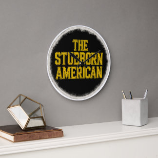 Grande Horloge Ronde The Stubborn American Bold Emblem Clock