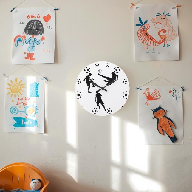 Grande Horloge Ronde The World of Football Wall Clock (Créateur téléchargé)