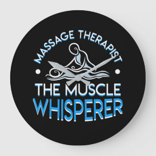 Grande Horloge Ronde Thérapeute de massage The Muscle Whisperer