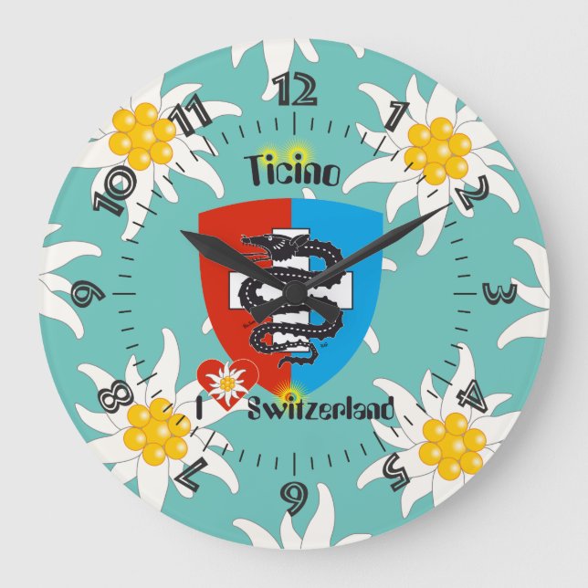 Grande Horloge Ronde Ticino Suisse Svizzera Svizra (Recto)