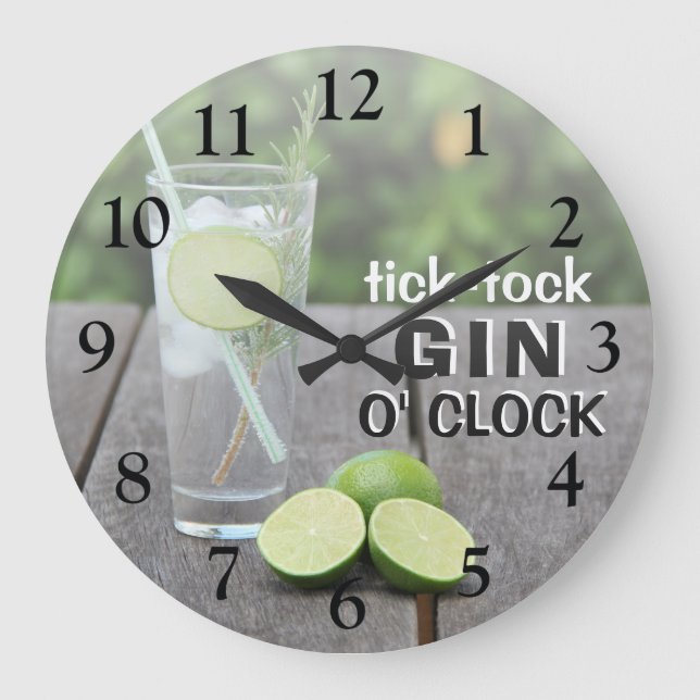 Grande Horloge Ronde Tick Tock | Gin O' Clock (Recto)