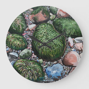 Grande Horloge Ronde Tides Out Beach Rocks Paysage