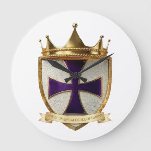 Grande Horloge Ronde Tie de conception de la crête de prêtre EOC 