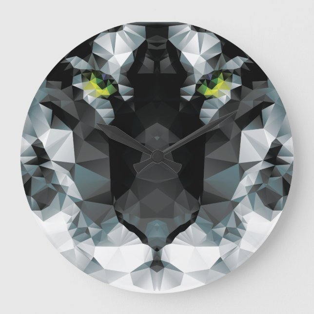 Grande Horloge Ronde Tiger Round (Large) Wall Clock (Recto)