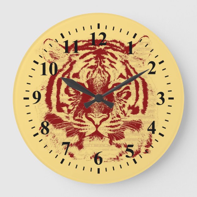 Grande Horloge Ronde Tigre Face (Recto)