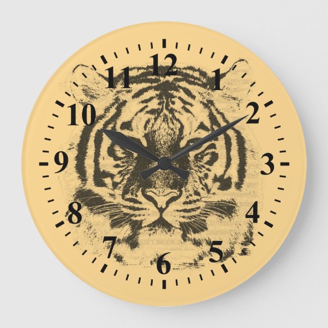 Grande Horloge Ronde Tigre Face (Recto)