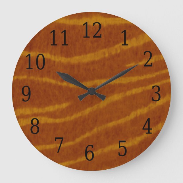 Grande Horloge Ronde Tigre Round Clock (Recto)