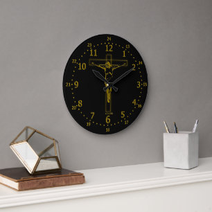Grande Horloge Ronde Time Crucifix
